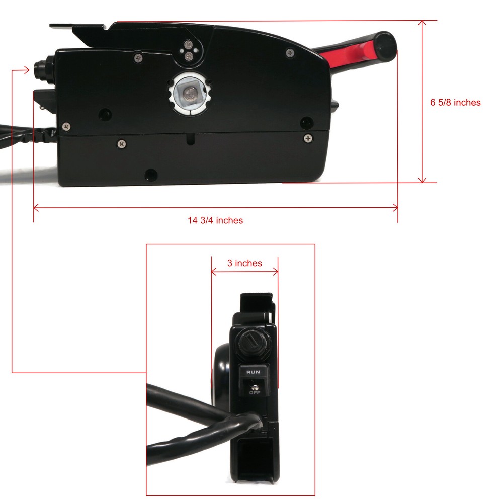 Side Mount Remote Control for Mercury Rigging 4000 1994 & Up Assembly Motor Boat
