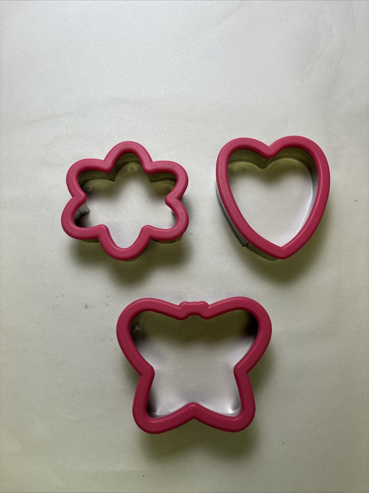 Pink Rubber Fitted Cookie Cutter Lot