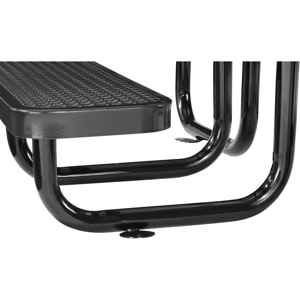 46" Child Size Square Expanded Picnic Table Black