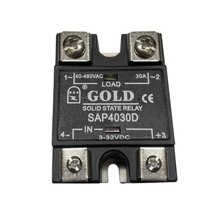 GOLD solid-state relay 3-32VDC 40-480VAC 15A SAP4030D controlled AC.
