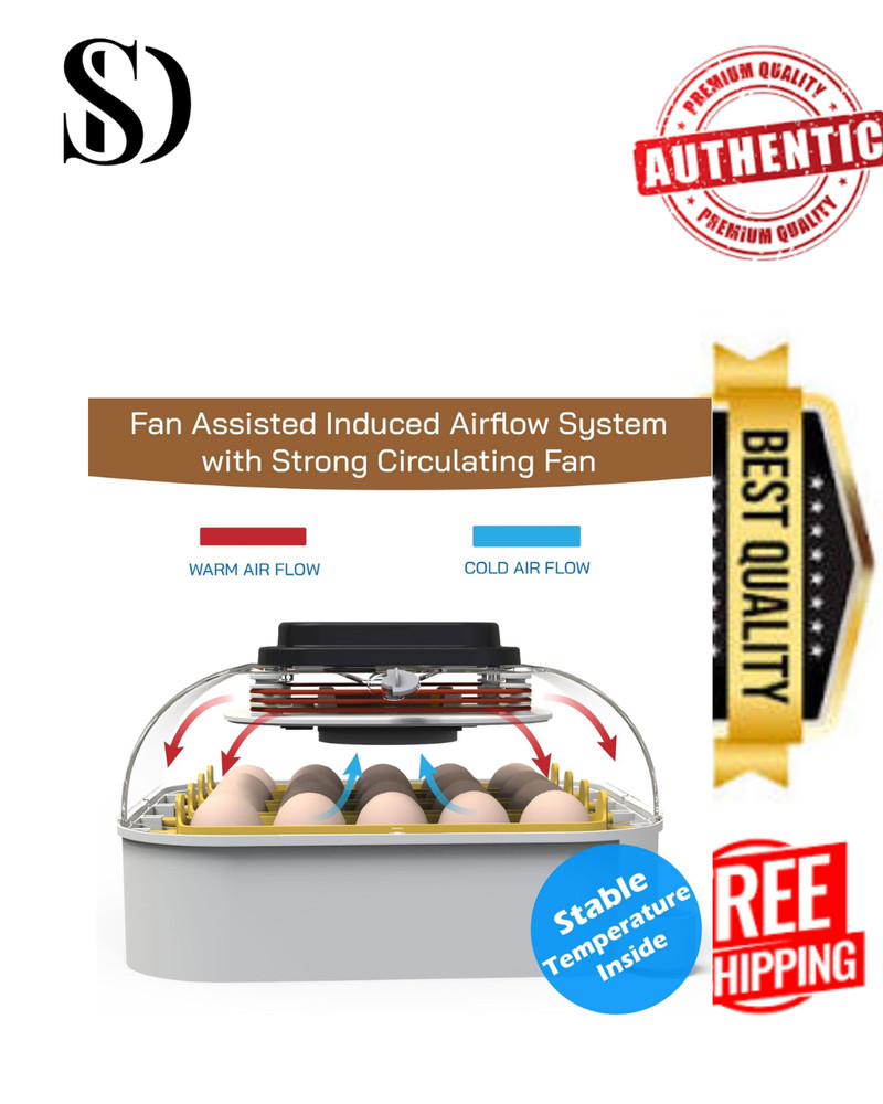 MATICOOPX 20 Egg Incubator with Humidity Display, Egg Candler, Automatic Egg ...