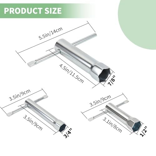 Pool Filter Wrench Hand Tool for Clamp Nut 7/8'' 3/4'' and 1/2'' Shell Nut
