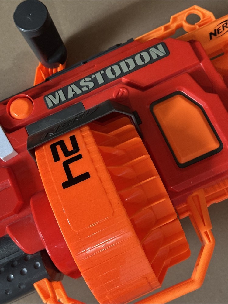 NERF N Strike Mega Mastodon Motorized Blaster Tested & Working