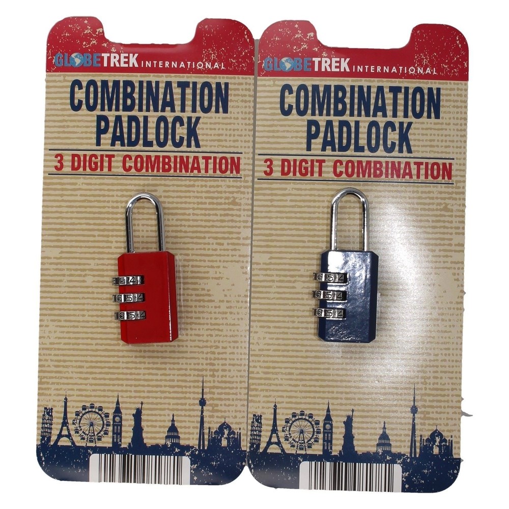 Globetrek 3 Digit Combination Padlock HWP081798