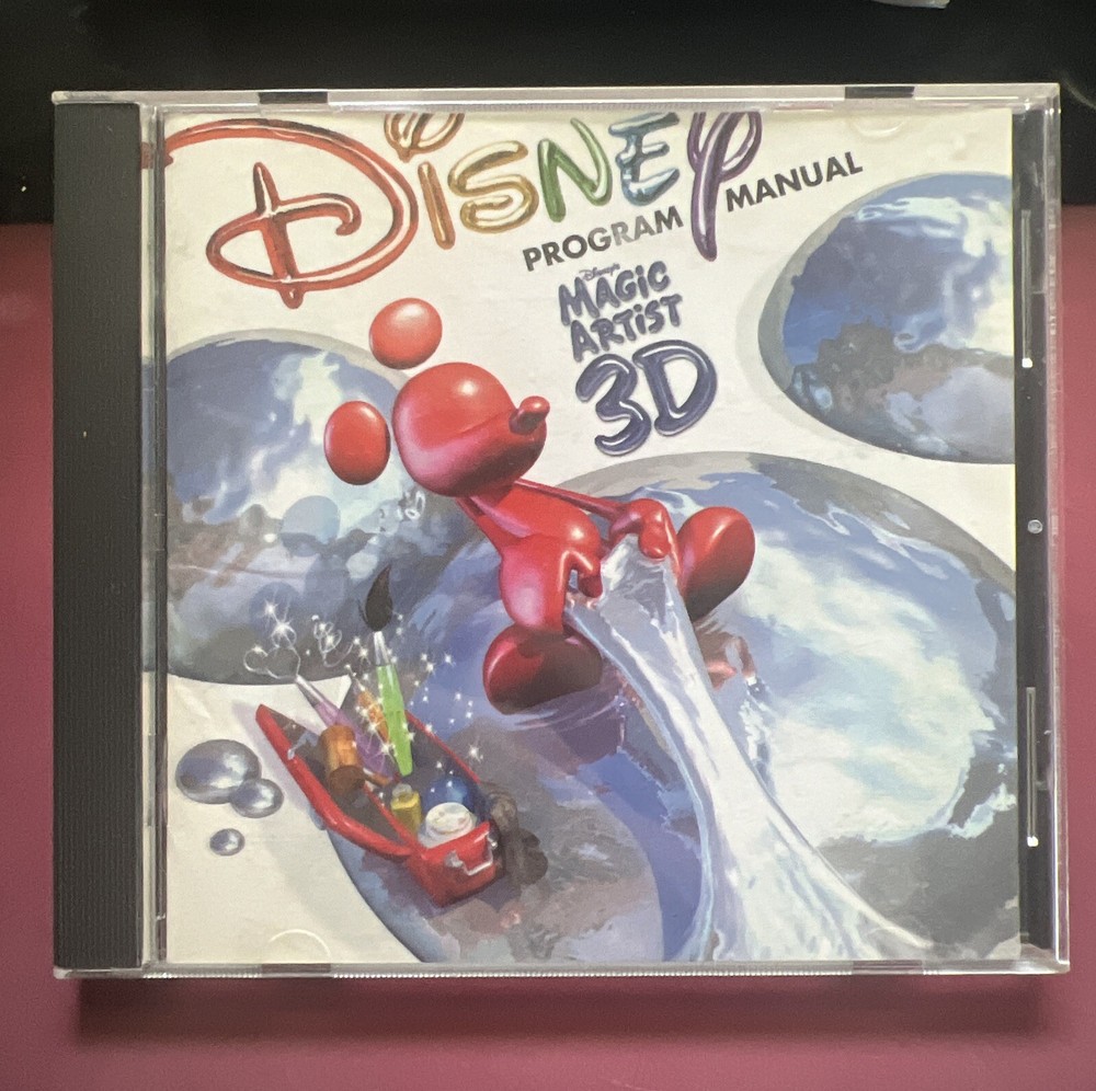Disney Magic Artist 3D Computer Drafting Software Sculpt & Design 2000