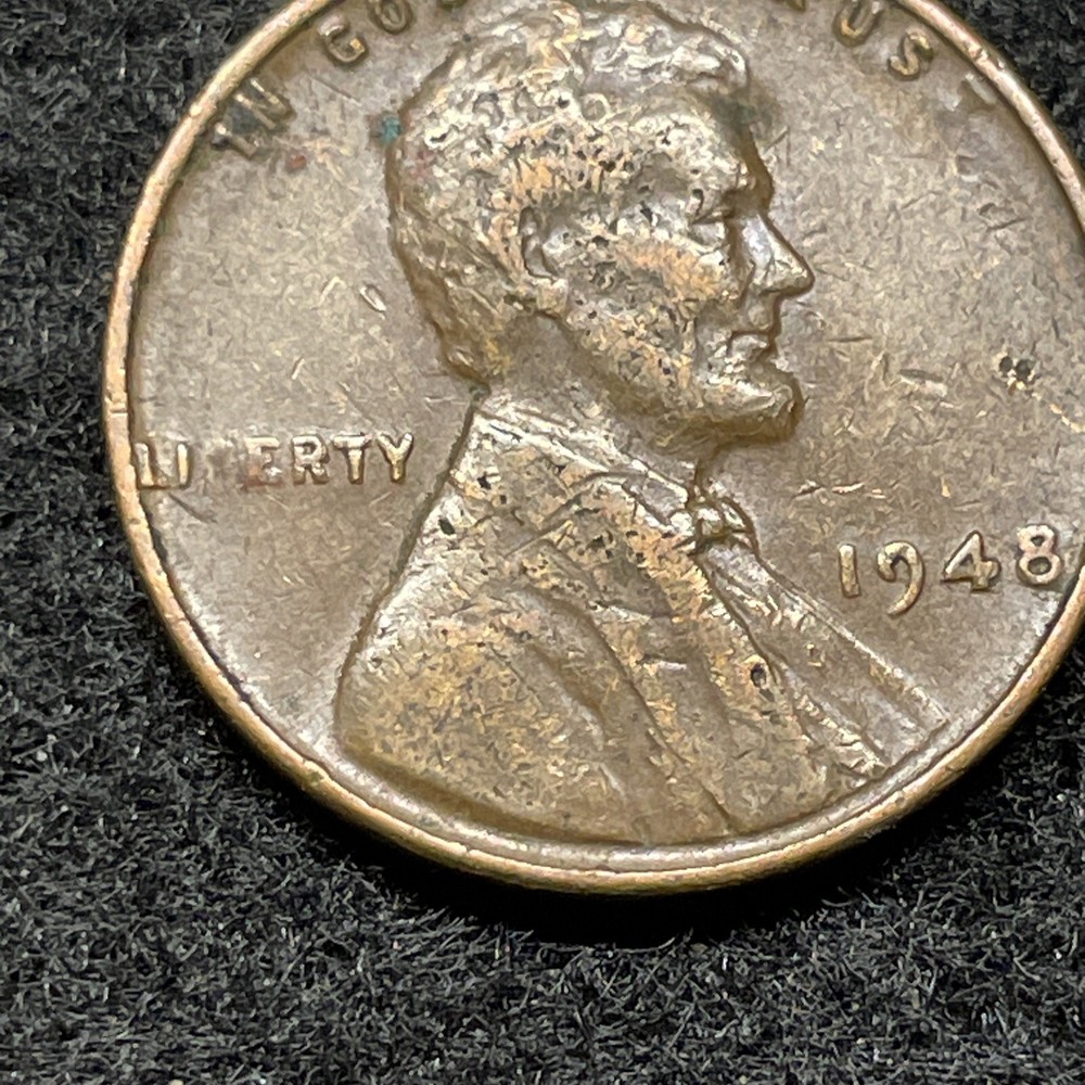 1948 Lincoln Penny Missing B in Liberty Error