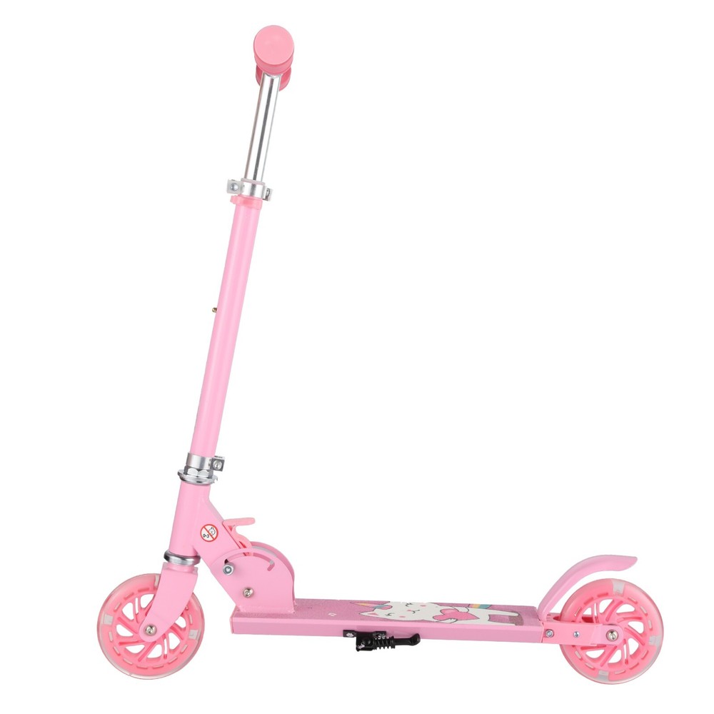 Folding Scooter Handlebar Adjustable with LED Light Up Wheels for Beginner & Kid