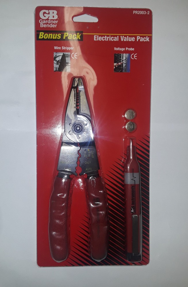Gardner Bender PR2003-2 | Wire Stripper & Voltage Probe | Bonus Pack (New!)