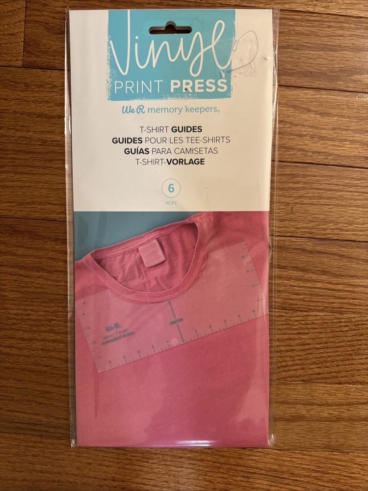 We R, Vinyl Print Press T-Shirt Alignment Guides,  Silkscreen/Cricut/press align