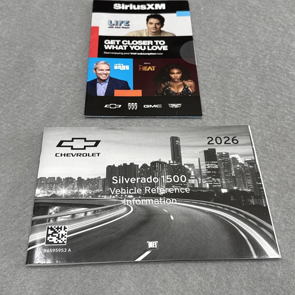 2026 Chevy Silverado 1500 Vehicle Reference Info Owners Manual User Guide NEW 26