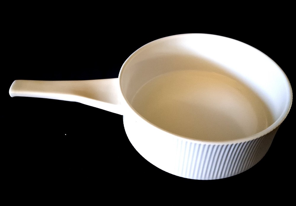 Cordalite EASTERLING Ribbed Ceramic Pan Pot With Handle MCM Germany 7.5"