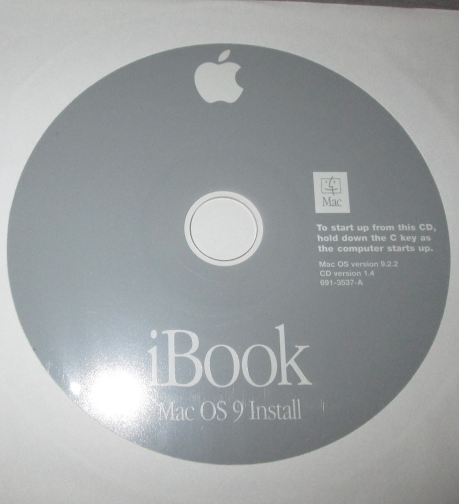 Apple iBook Software Restore Application Mac OS Discs 7 Vintage