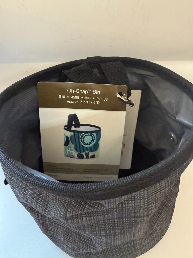 THIRTY ONE - Oh-Snap bin - Black Cross Pop - NWT