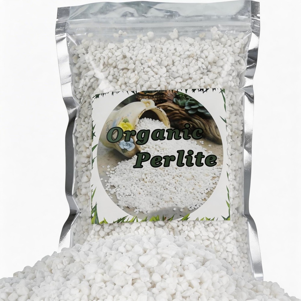 Doter Organic Perlite for Plants, Soil Amendment Enhanced 1qt,