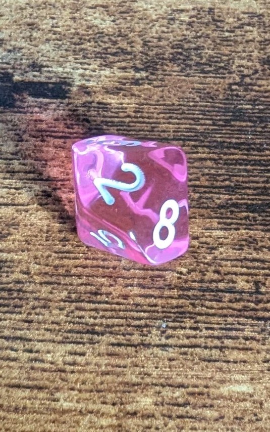 Pink Poly D&D Dice Set