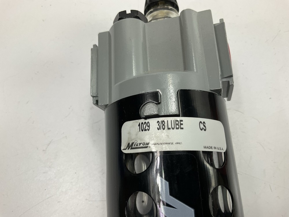 Milton 1029 3/8" Pneumatic Compressed Air Polycarbonate Precision Lubricator
