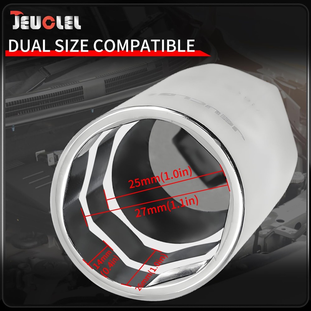 JEUCLEL Oil Pressure Sensor Switch Socket, 3/8" Standard, Standard