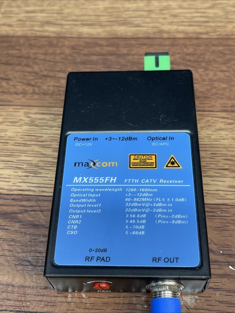 Maxcom MX555FH FTTH CATV Optical Receiver