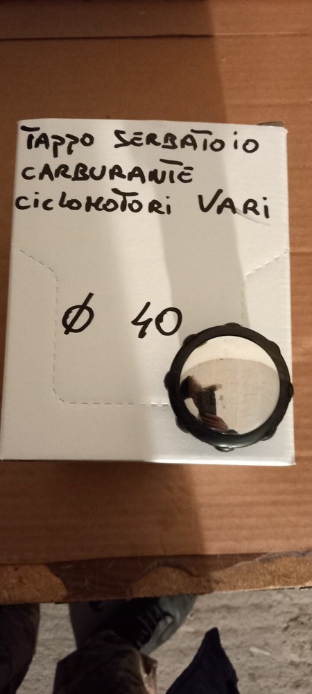 CHROME TANK CAP UNIVERSAL MOPEDS 40mm