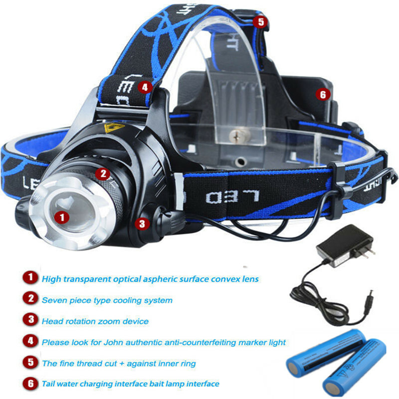 Super Bright LED 990000Lumens Headlamp Headlight Flashlight Head Torch Camp