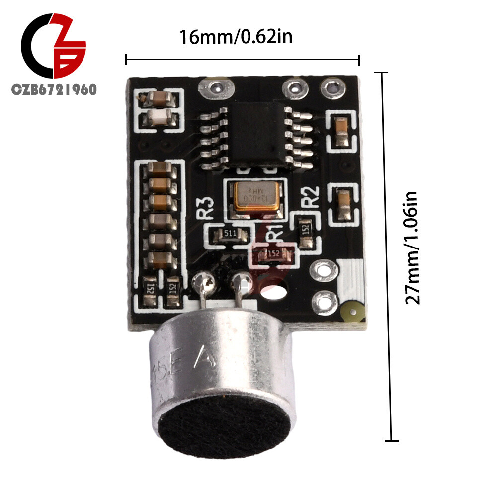 Wireless Microphone FM 88.7MHz Transmitter Module Support Dual-channel Stereo