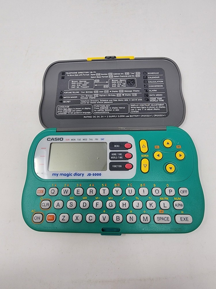 Vintage Casio My Magic Diary JD-5000 Tested/Works