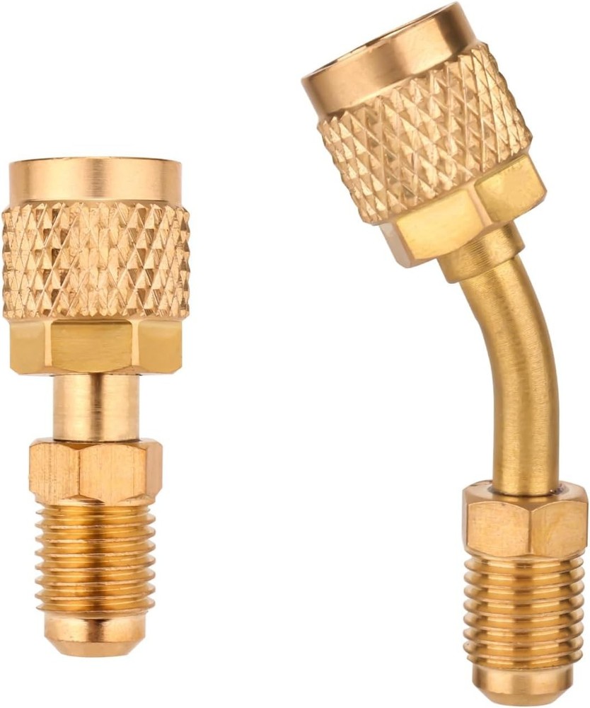 Straight Adapter & Angled Adapter, R410A Adapter Mini Split Adapter 5/16" Female