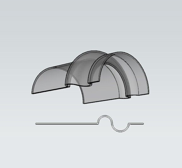Ogee bead roll dies