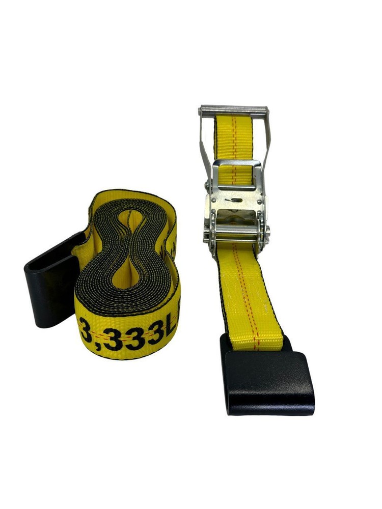 2"X27' Ratchet Strap with Flat Hook 4 Pack