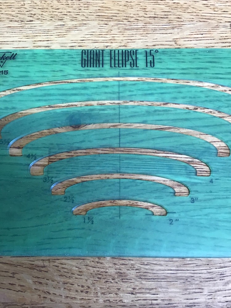 Pickett Drafting Template 1215. Ellipse