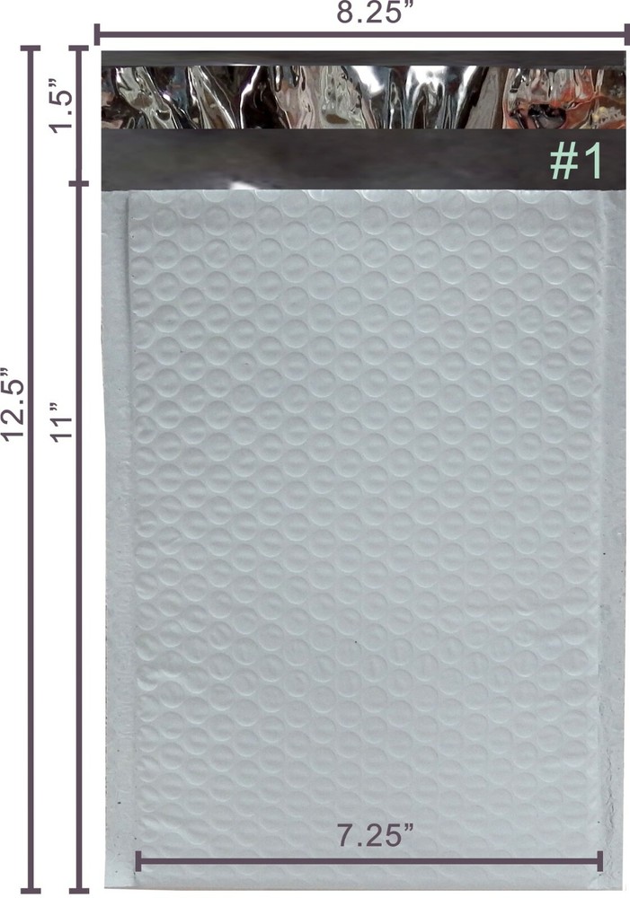 Polycyberusa® 200 #1 7.25 X 11 Poly Bubble Mailers Padded Envelopes