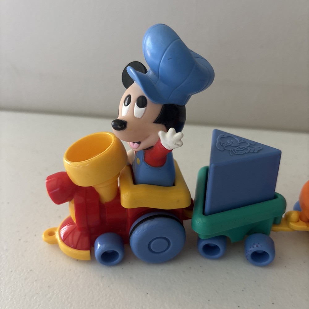 Vintage Disney Mickey Mouse Figure Train