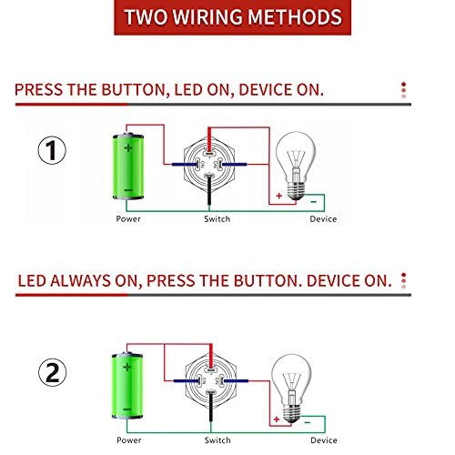 Push Start Ignition Switch, Off-(ON) Instant Silver Shell-Blue ENGINE START