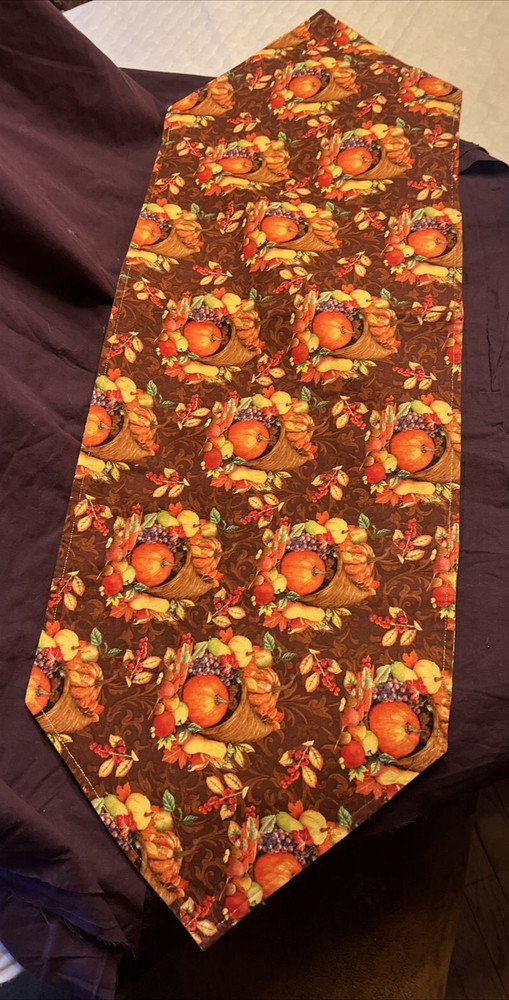 Reversible Table Runner - 41" - Christmas and Fall themed