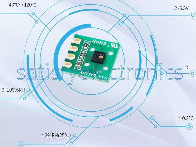 AHT21 Digital Temperature & Humidity Sensor Detection Module I2C Communication