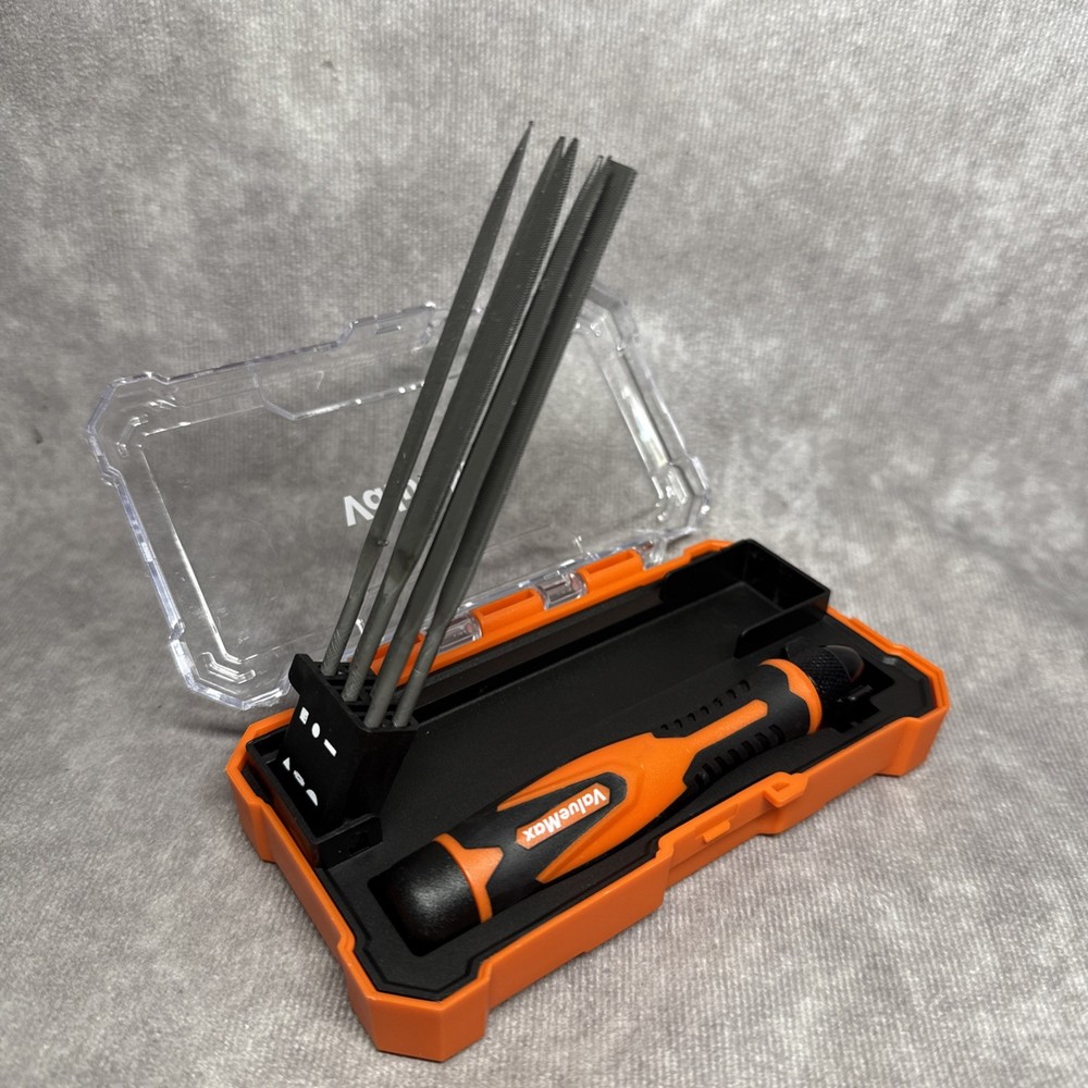 ValueMax 7PC Needle File Set Interchangeable Flat Round Square Triangle