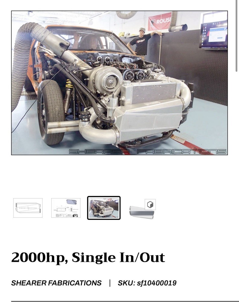 Shearer Fabrication 2000hp Liquid/Air Intercooler
