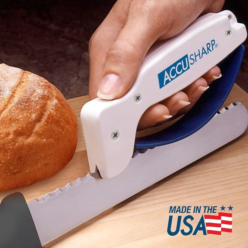 Knife Sharpener Easy Use Tungsten Carbide Fast Edge Ergonomic Safe Handheld