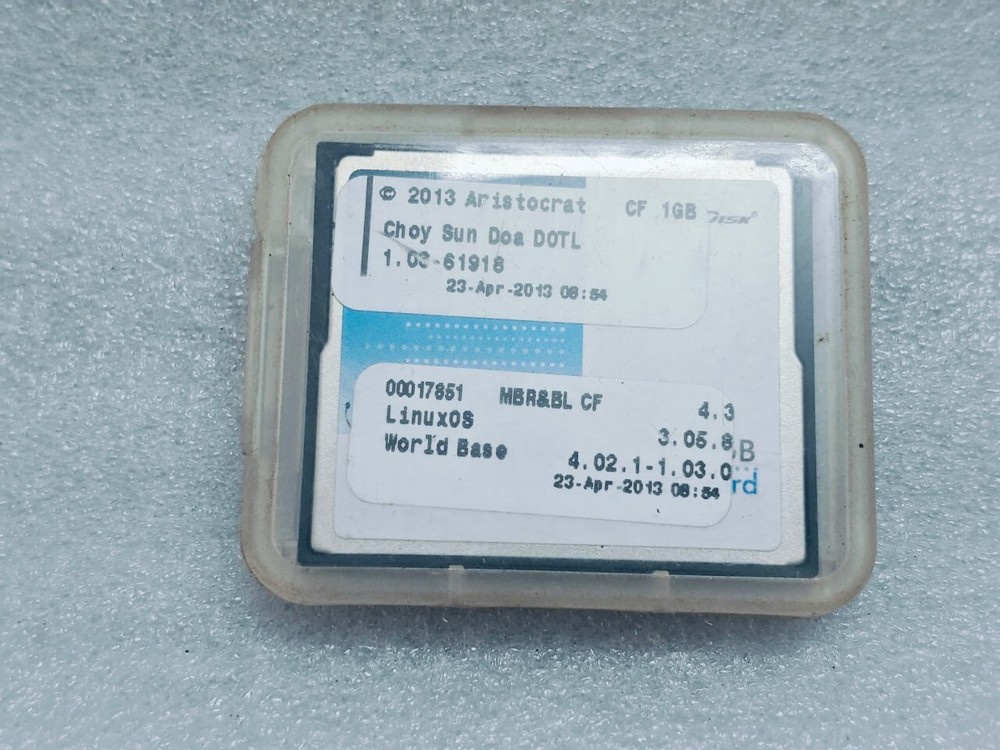 2013 Aristocrat Software 5 CHOY SUN DOA DOTL 61918 LINUXOS 3055 WORLD PLATFORM