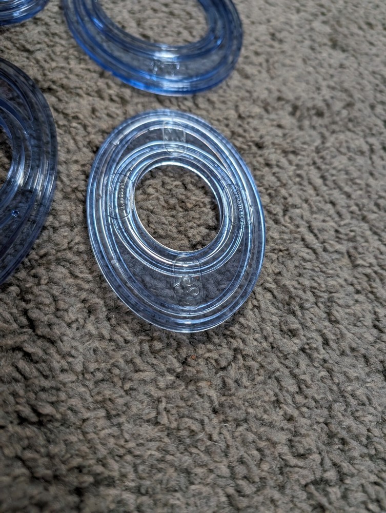 Creative Memories Custom Cutting System 4 Oval Pattern Template Set Scrapbooking