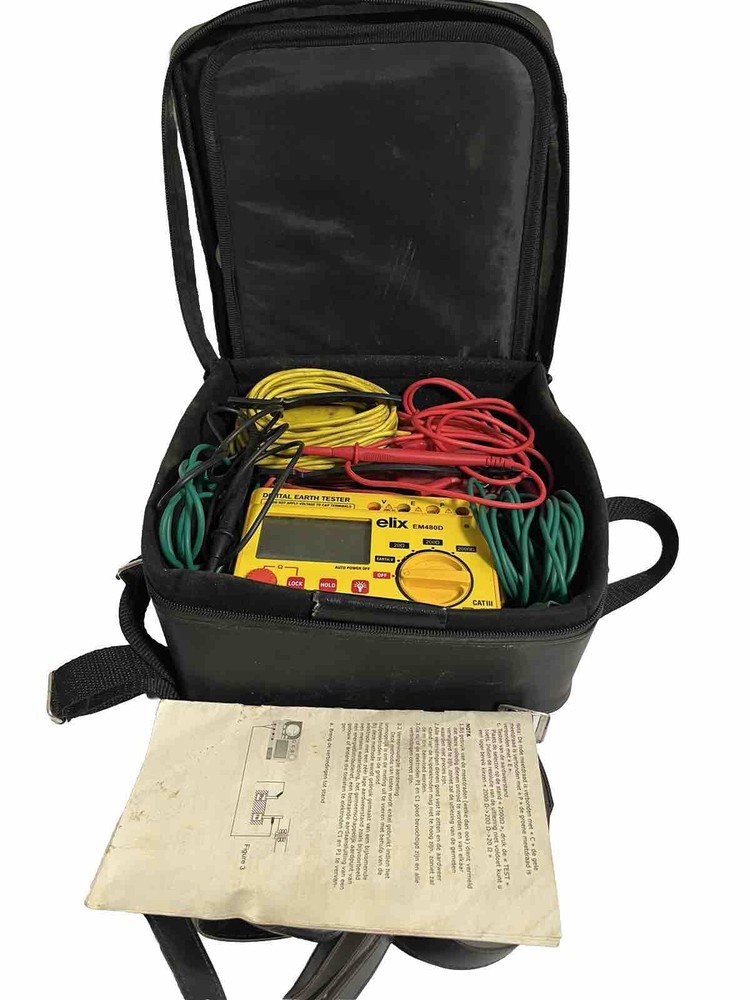 EM480D Digital Ground Resistance Tester Earth Resistance Tester Testing