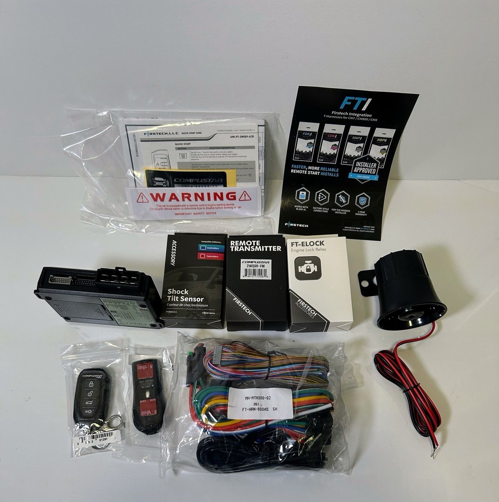 Compustar CS2WQ900-AS 2-Way LCD Remote Start and Alarm Bundle