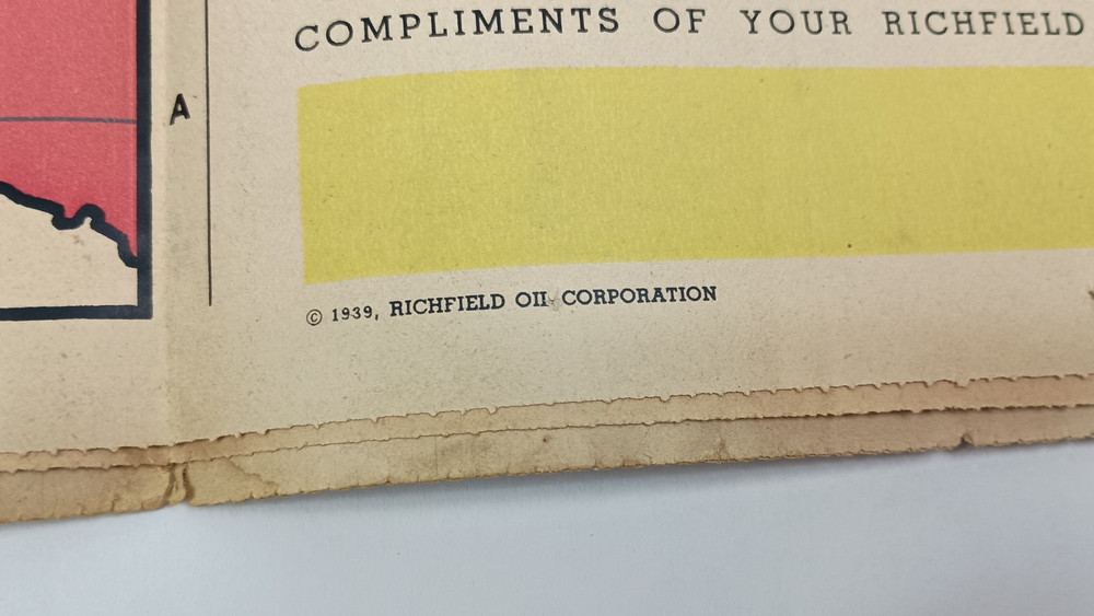 1939 Richfield Reporter War Map WWII