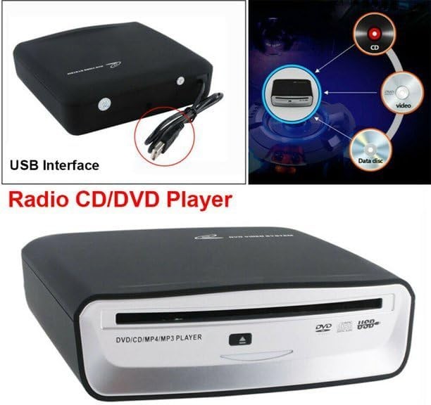 Compact USB External Car CD Player - High Sound Quality with Shock Resistance