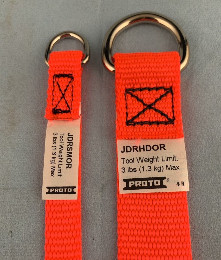 🌟2 Web D-Ring Tethers & Silicone Tape For Proto Tethered Lanyard Tools