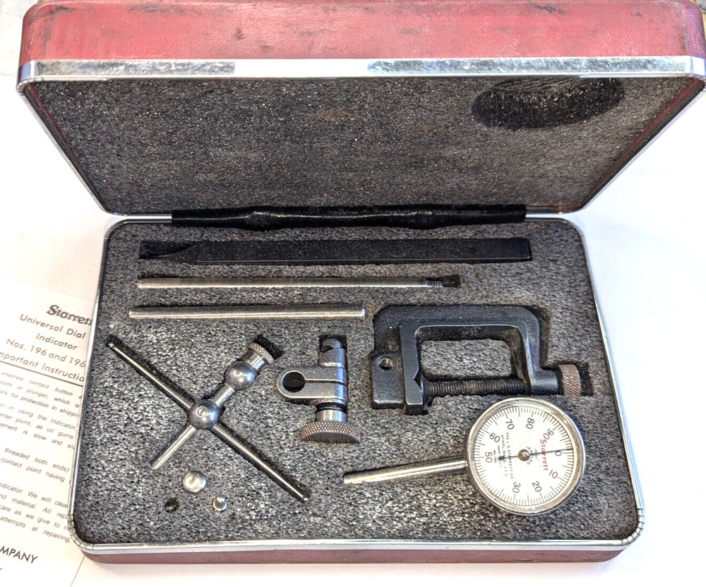 STARRETT 196 DIAL INDICATOR SET / Incomplete Set