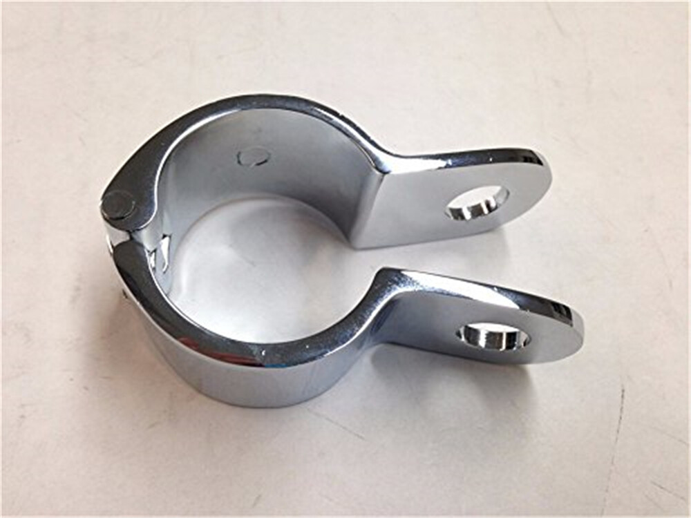 HTT Chrome 1" Engine Guard Longhorn Footpeg Clamps Replacement