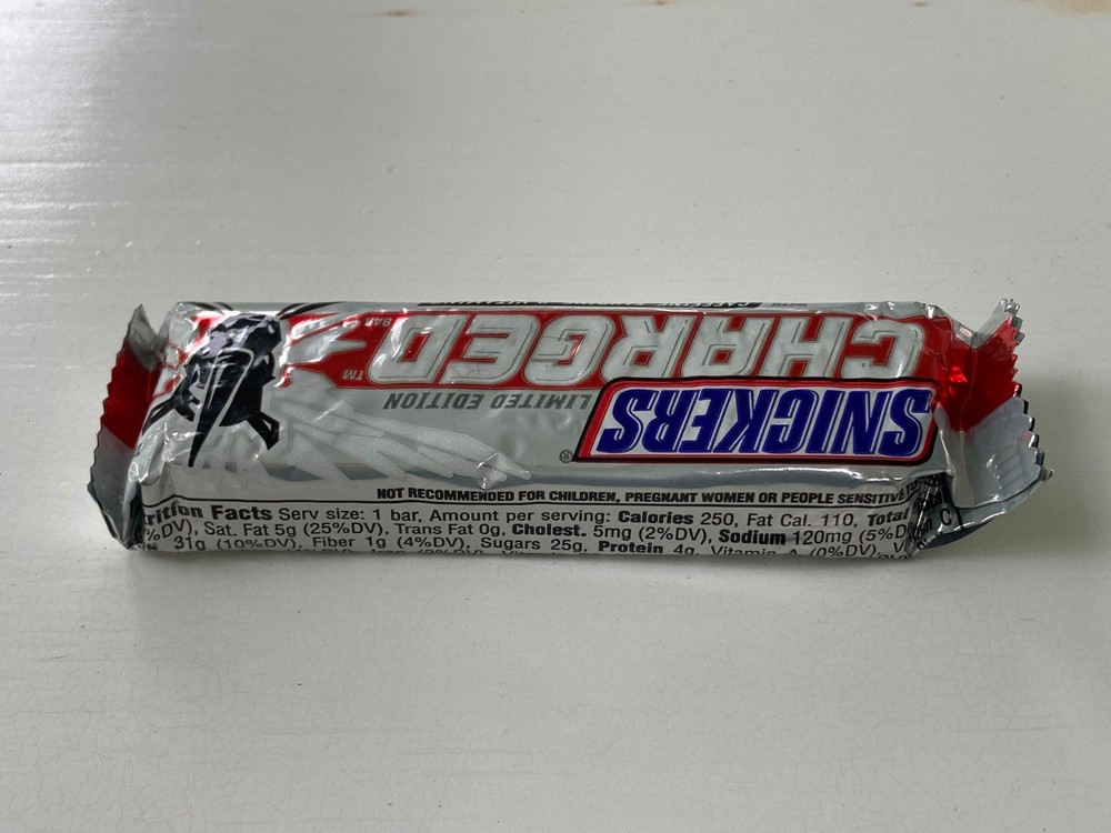 Unopened Snickers Charged Caffeinated Candy Bar (2008 Limited Edition)