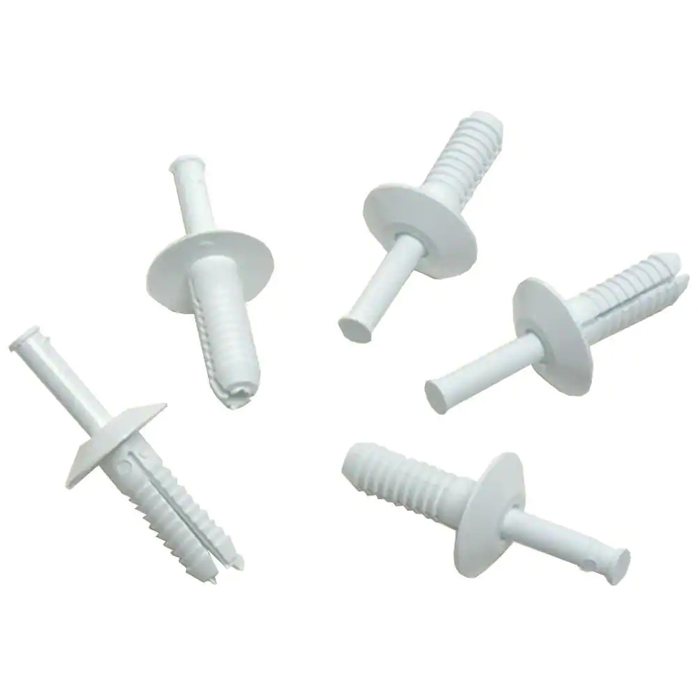 3/4 In. White Nylon Rivets (50-Pack)