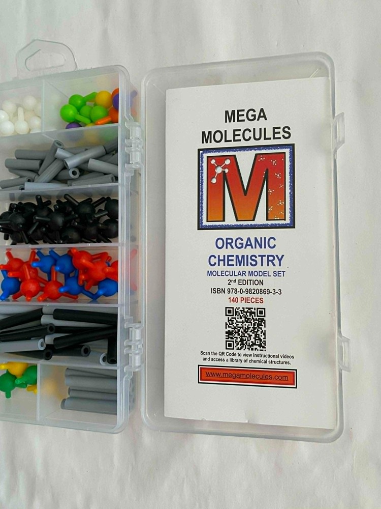 Organic Chemistry Molecular Model Set 2nd Edition ( 140 pcs ) Mega Molecules USA